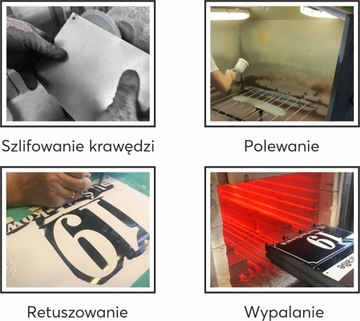 TABLICA ADRESOWA NUMER DOMU TABLICZKA METALOWA NA DOM 20x25 CM EMALIOWANA