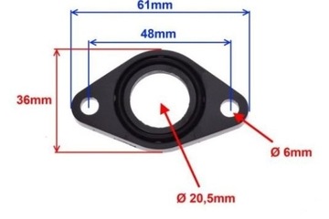 Coss 110125 KXD ATV- шайба карбюратора разъем карбюратора