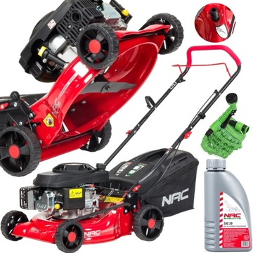 MOCNA KOSIARKA SPALINOWA BEZ NAPĘDU NAC 146CM3 7NM 42CM KOSZ 40L + GRATIS
