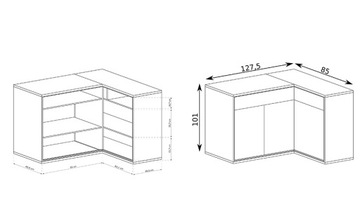 Комод M-15DN MODERN 107,5 см MILAN COLLECTION