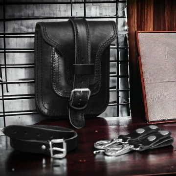 Поясная сумка на бедро и ногу Черная