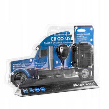 Комплект CB Midland, магнитола M-Mini + антенна LC29