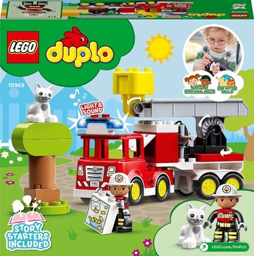 LEGO DUPLO 10969 SAMOCHÓD AUTO STRAŻ STRAŻAK INTERAKTYWNA ZABAWKA PREZENT