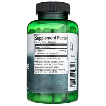 SWANSON L-TYROSINE 500MG 100K TYROZYNA STRES