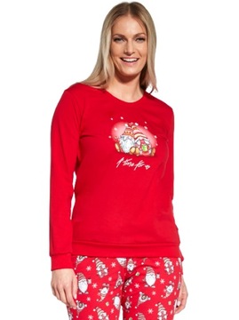 Piżama świąteczna damska Cornette 671/346 A Time For Us 2 r. XXL gnomy