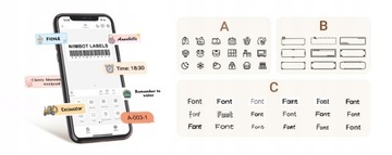 Мини-принтер этикеток Niimbot B21, самоклеящиеся наклейки 50x30 мм БЕСПЛАТНО