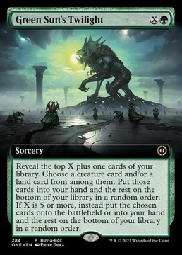 MTG ONE #284 Green Sun's Twilight FOIL