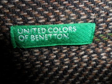Benetton-wełniana spódnica XL/wełna