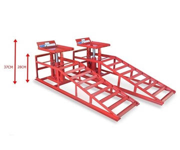 Пандусы с гидроподъемником, комплект из 2-х стальных рамп грузоподъемностью 4 тонны