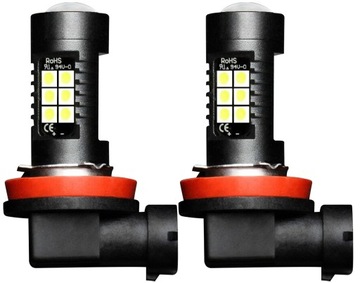 H11 Светодиодные автомобильные лампы 80Вт 360° 4000ЛМ 6000К Canbus Набор из 2 шт.