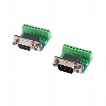 4x męski adapter DB9 szeregowy RS232 do terminala