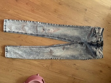 Spodnie jeans kolce River island marmurki 36 s