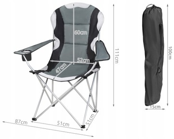 CAMPZ Deluxe KRZESŁO PLAŻOWE SKŁADANE