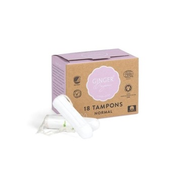 ORGANICZNE TAMPONY NORMAL 18 szt HIPOALERGICZNE