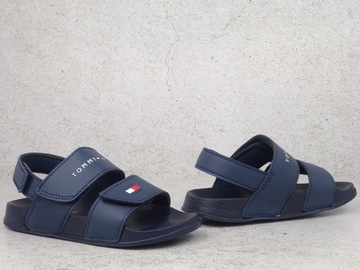 TOMMY HILFIGER САНДАЛИИ ДЕТСКИЕ САНДАЛИИ НА ЛИПУЧКЕ