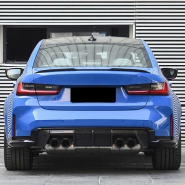 LOTKA СПОЙЛЕР BMW 3 Series G20 2018+ M3 style Черный Глянцевый Супер Качество