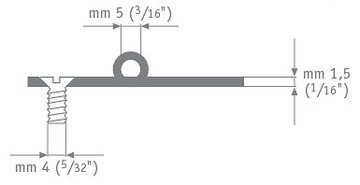 ПЕТЛЯ НЕРЖАВЕЮЩАЯ 37x64MM ДЛЯ ЯХТЫ, ЛОДКИ