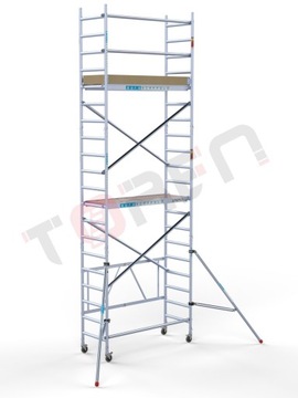Rusztowanie Przegubowe aluminiowe jezdne Euroscaffold CT26 wys. rob 6,5m