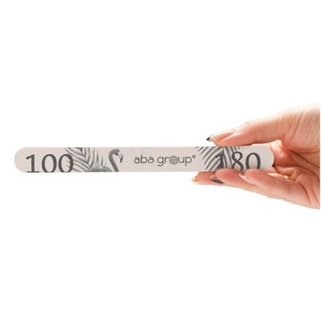 Пилочка для ногтей 100/180 Straight Slim Aba Group Набор из 100 шт.