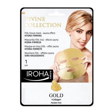 Iroha nature Gold + Collagen Hydra Firming Face Mask nawilżająco-ujędrniają