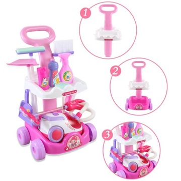 ПЫЛЕСОС + НАБОР ДЛЯ ЧИСТКИ ТЕЛЕЖКА XXL АКСЕССУАРЫ ВУПИ