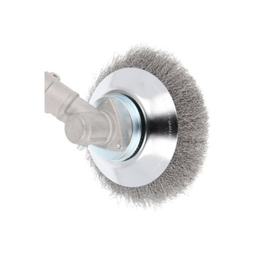 Щетка из мягкой проволоки для бензокосы, крепление 200 мм.