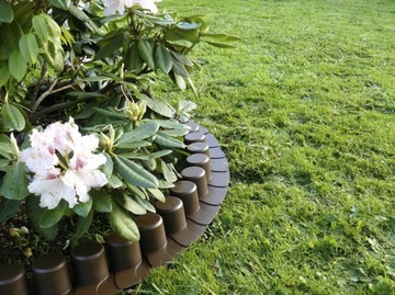 Пластиковый садовый бордюр Prosperplast 405 см x 6 см коричневый