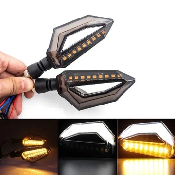 Uniwersalny motocykl motor 12V LED kierunkowskaz lampka kontrolna migacz