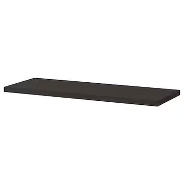 PÓŁKA ŚCIENNA 80x20 cm, CZARNY BERGSHULT IKEA