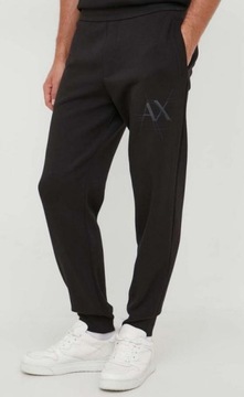 Armani Exchange spodnie dresowe 6RZPKC ZJXBZ 1200 Kolor czarny Rozmiar M