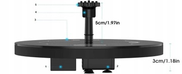 Солнечный садовый фонтан, плавающий насос для пруда