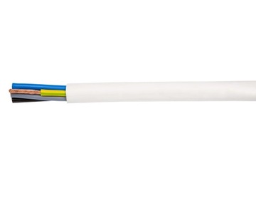 Przewód 5x1,5mm2 H05VV-F OWY Biały