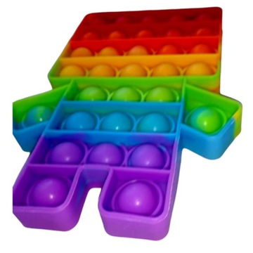 Сенсорный игрушечный робот Pop it push Bubble popit