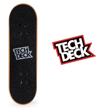 НАСТОЯЩИЙ СКЕЙБОРД С БРАЙЛЕМ НА ФИГЕРБОРДЕ + НАКЛЕЙКИ TECH DECK