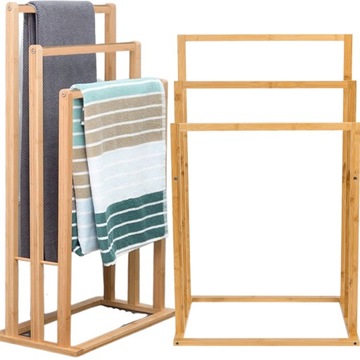 БАМБУКОВАЯ Вешалка для полотенец в ванной