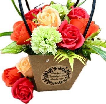 Подарок на День Рождения Именины КРАСИВЫЕ Мыльные Цветы Букет Роз Мыльные Розы