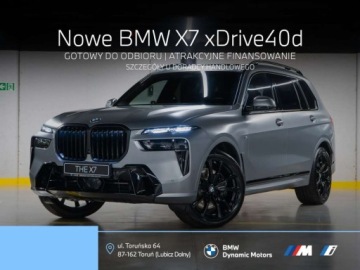 BMW X7 SUV Facelifting 3.0 40d 352KM 2026 BMW X7 xDrive40d 352 KM mHEV - Gotowy do Odbioru - SkyLounge - Hak - M Pro