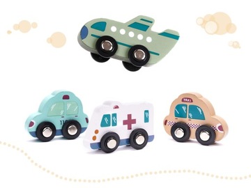 Деревянные кубики и пазлы в ведерке, 181 штука.