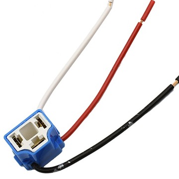 ZŁĄCZE KOSTKA ŻARÓWKI H4 KĄTOWE OPRAWA GNIAZDO WTYK CERAMICZNE MONTAŻOWE