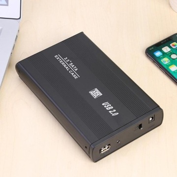 внешний корпус для USB-диска настольного компьютера 3,5 дюйма, алюминий