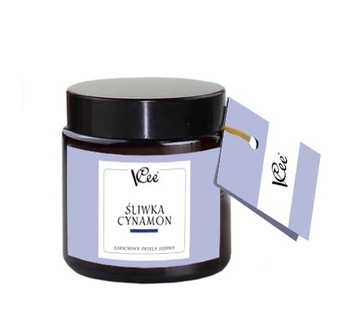 Świeca zapachowa VCee - Śliwka-Cynamon (120 ml.)