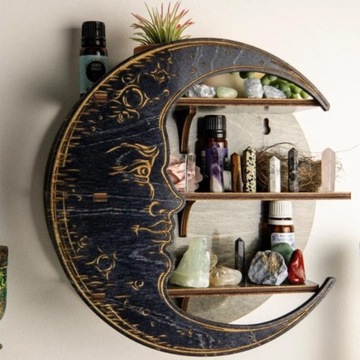 Dekoracja wnętrza Moon Crystal Shelf