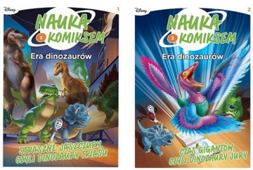 Nauka z komiksem Era dinozaurów T 1 Straszne jaszczury triasu+T 2 jury