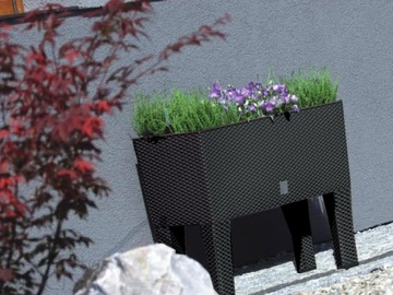 Prosperplast Rato Case Высокий горшок 60см x25x46см диаметр 10 см антрацит