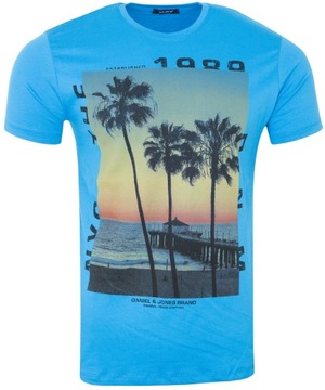 Koszulka męska T- SHIRT NIEBIESKA M