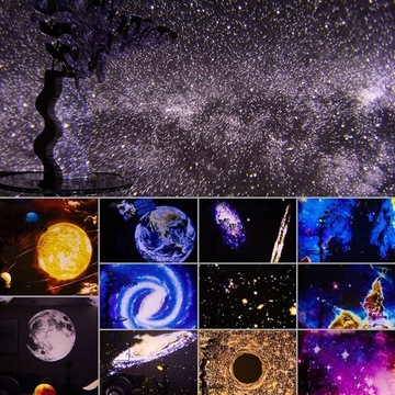 PROJEKTOR GALAXY 12 W 1 12 SCENARIUSZY ODPOWIEDNICH DLA DOMU USB