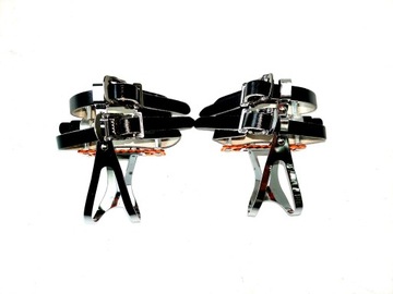 НОВЫЕ ОСТРЫЕ ПЕДАЛИ + ПАЛЬЦЫ + КОЖАНЫЕ РЕМНИ С ДВОЙНЫМИ ПАЛАМИ