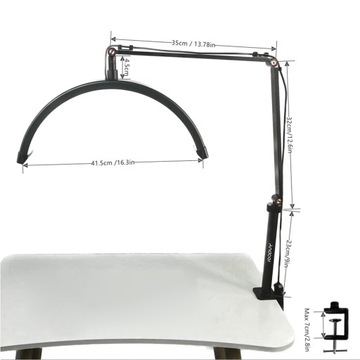 Andoer HD-M3X Настольный светодиодный видеосветильник Полумесяц
