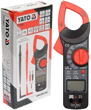 YATO MIERNIK CĘGOWY CYFROWY 600V MULTIMETR WYŚWIETLACZ LCD