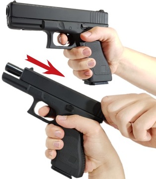 Pistolet METAL, POLIMER Replika ASG na KULKI 6mm +2 Tarcze